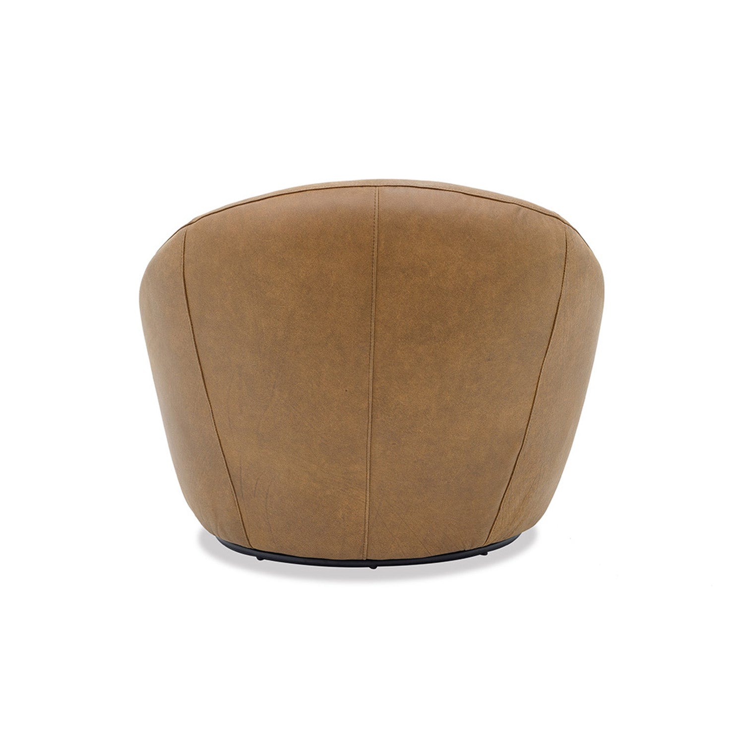 Daisy Leather Swivel Chair in Brumby Natural | The Drop