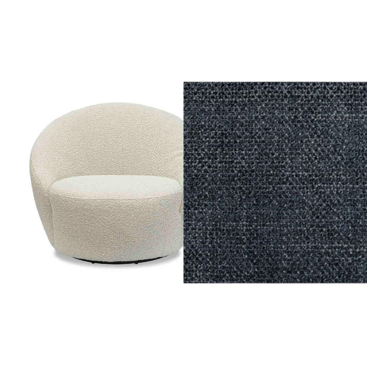 Daisy Fabric Swivel Chair