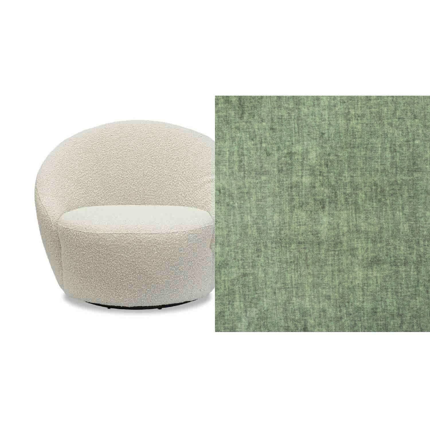 Daisy Fabric Swivel Chair