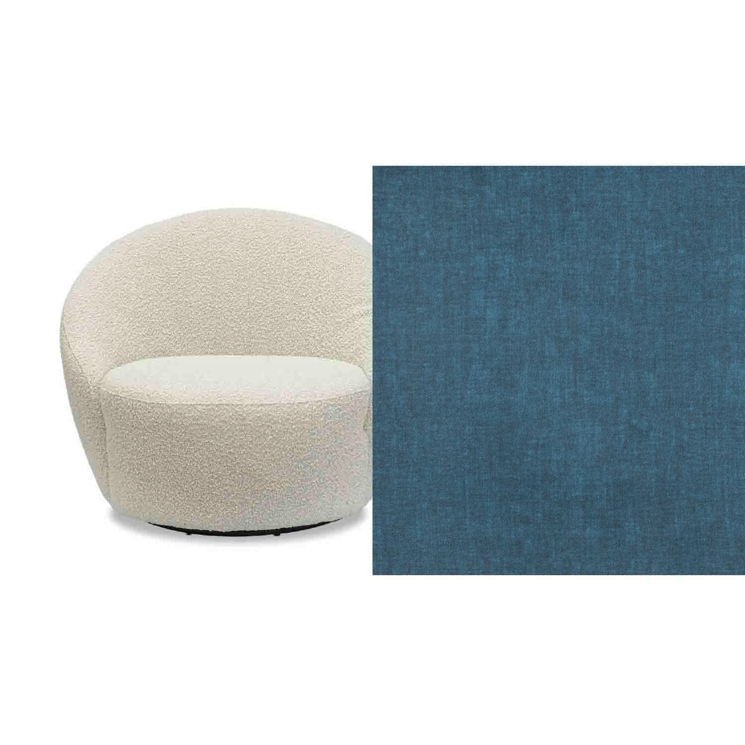 Daisy Fabric Swivel Chair