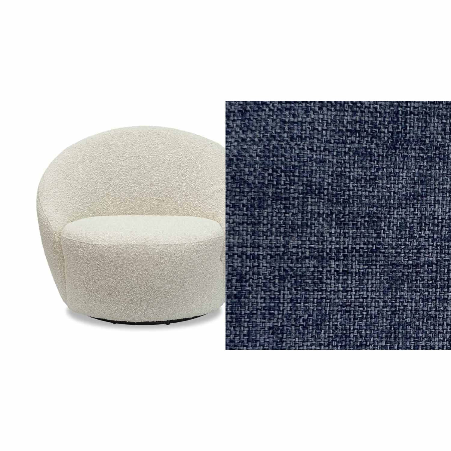 Daisy Fabric Swivel Chair
