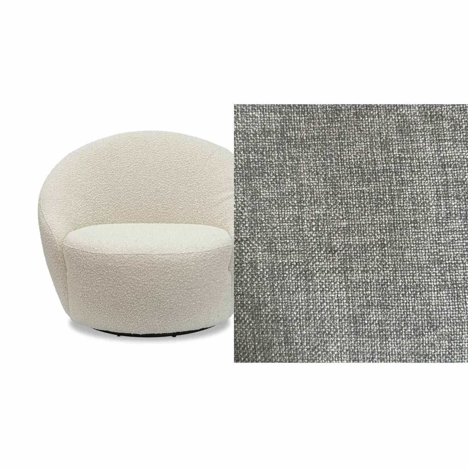 Daisy Fabric Swivel Chair