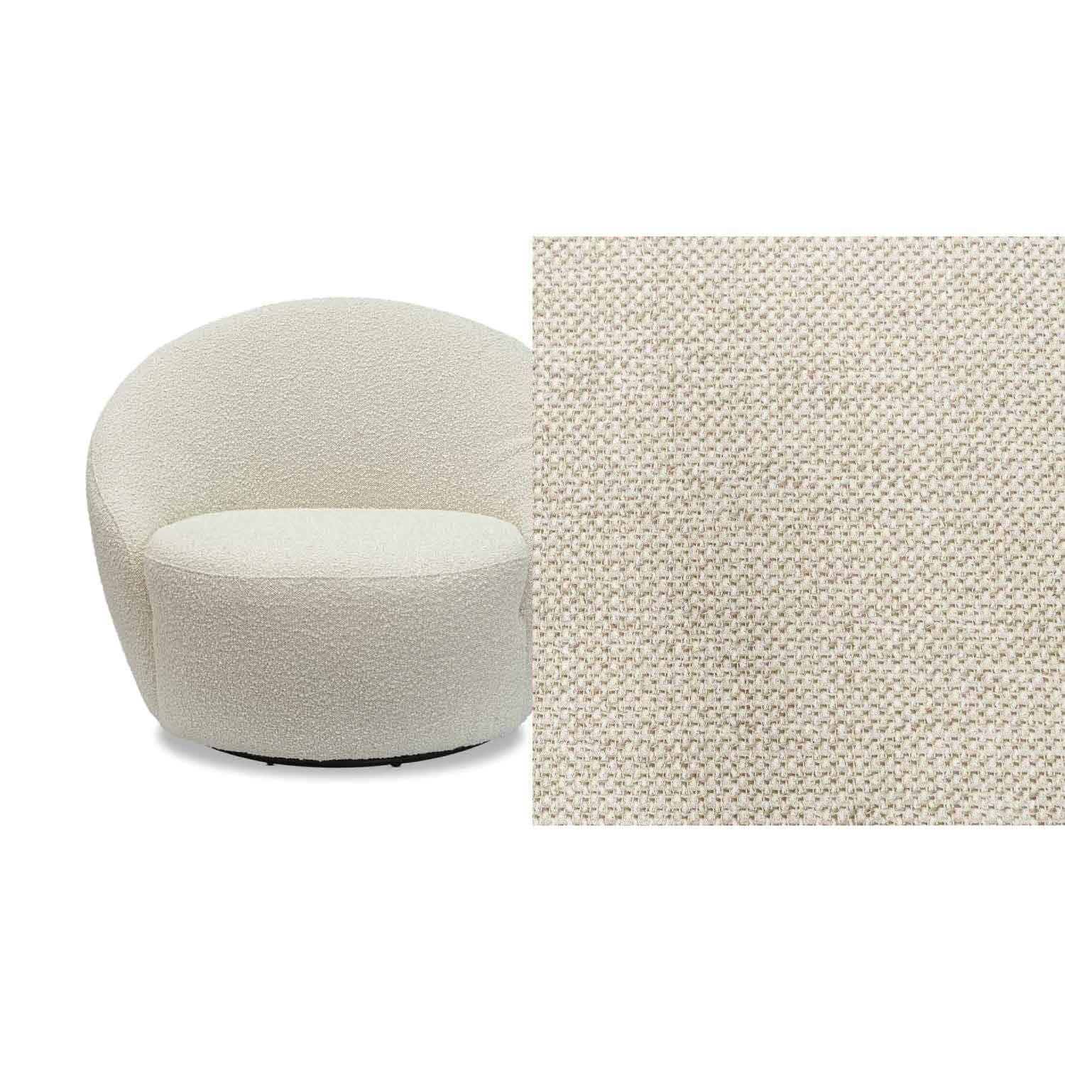 Daisy Fabric Swivel Chair