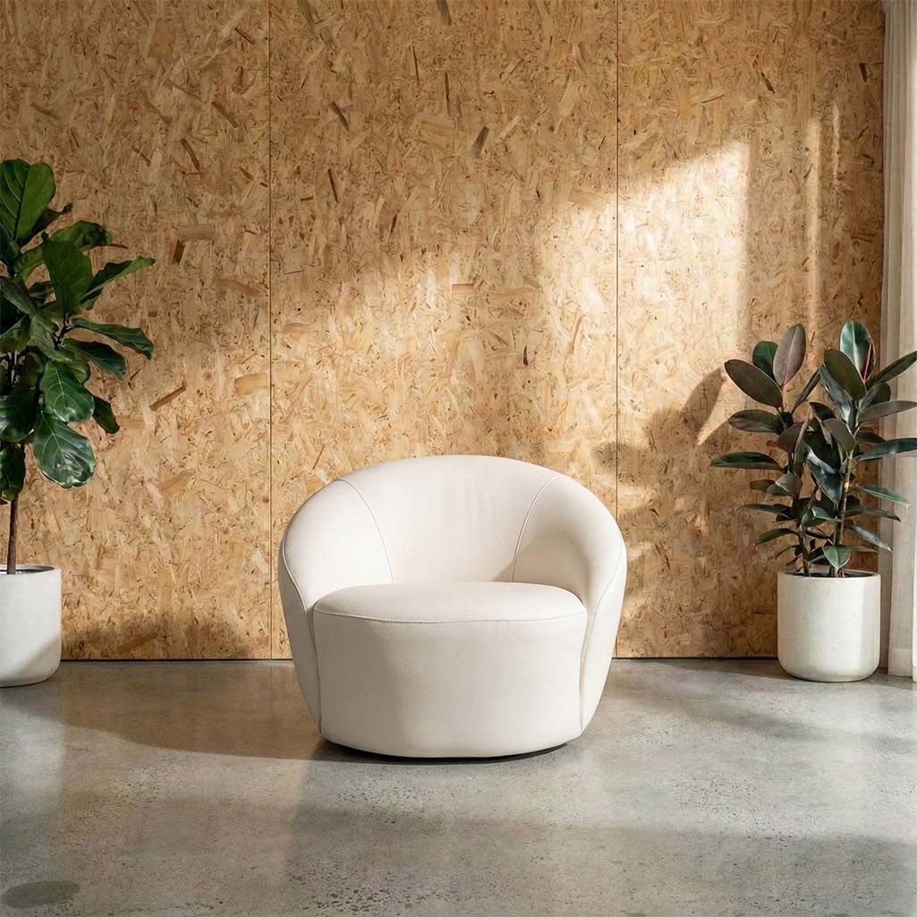 Daisy Leather Swivel Chair