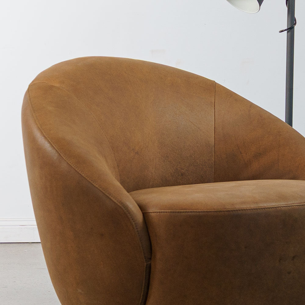 Daisy Leather Swivel Chair
