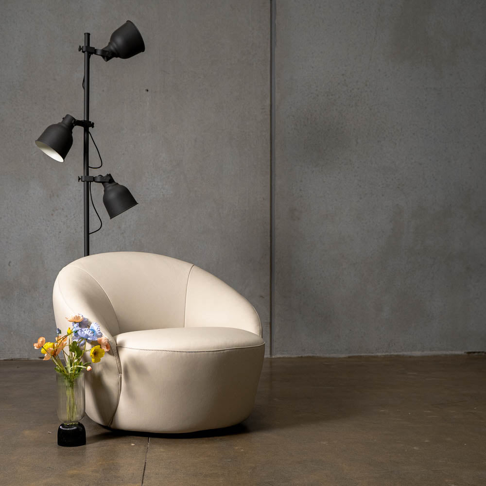 Daisy Leather Swivel Chair