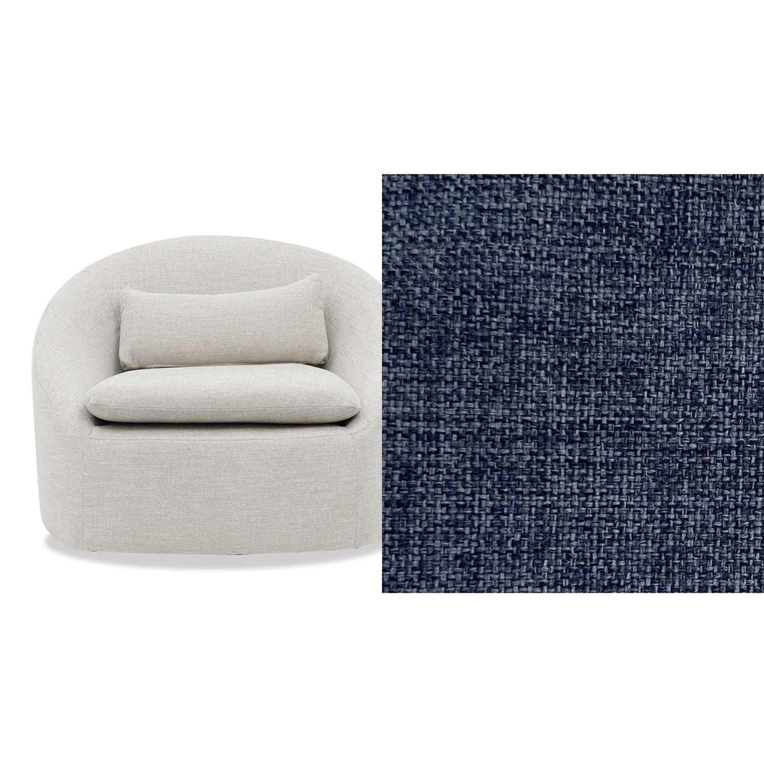 Ella Fabric Swivel Chair