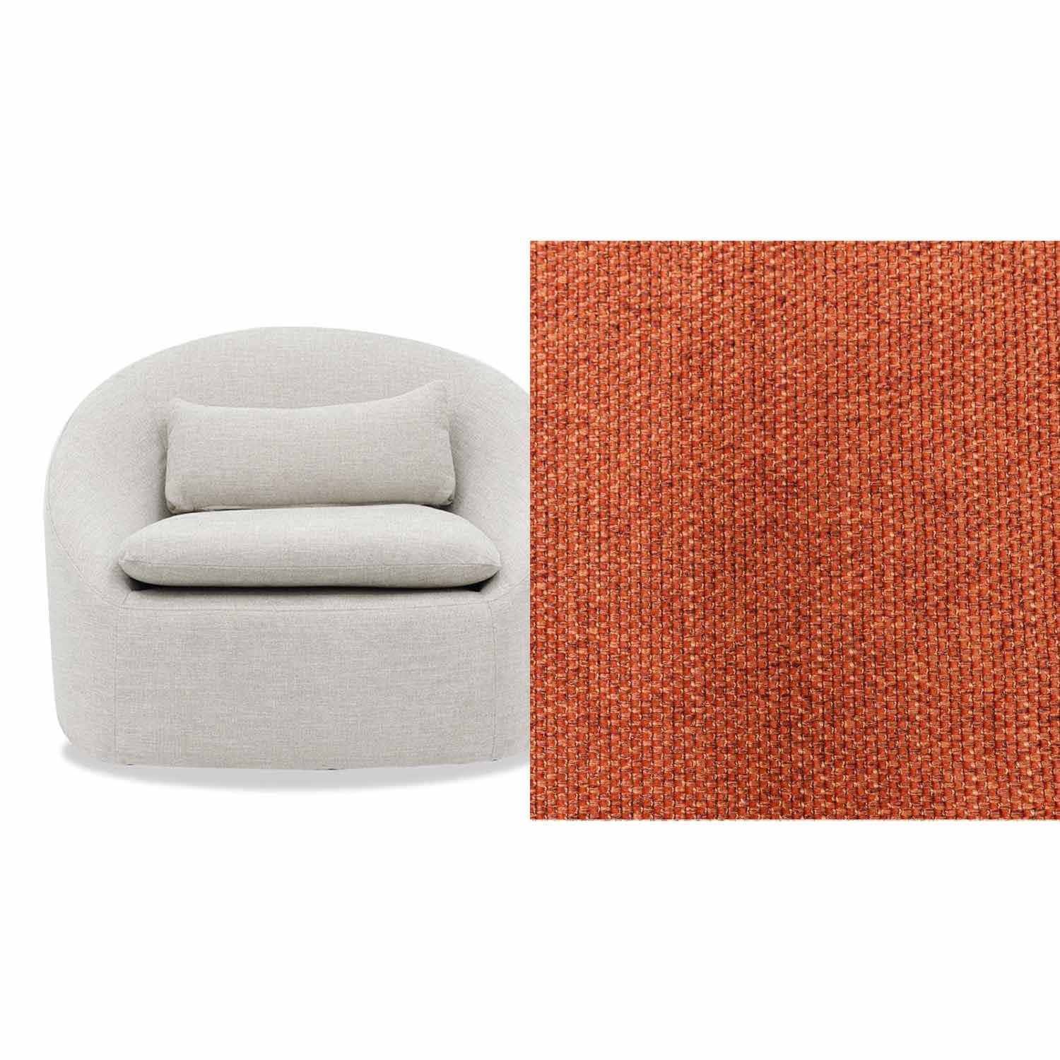 Ella Fabric Swivel Chair
