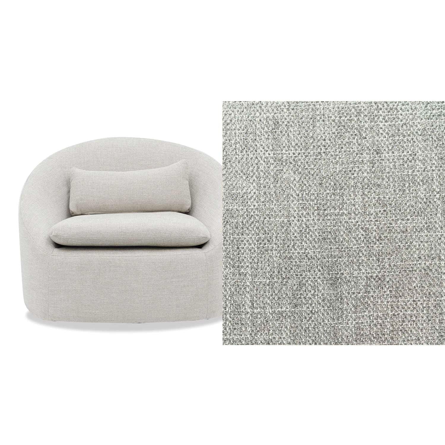 Ella Fabric Swivel Chair