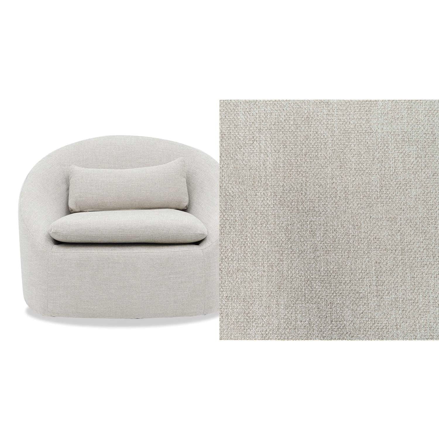 Ella Fabric Swivel Chair