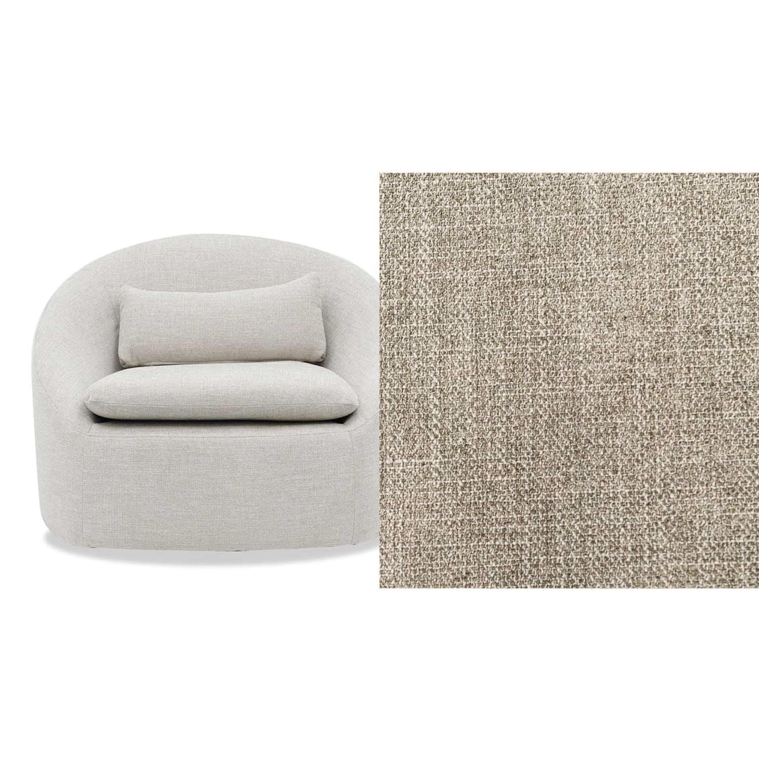 Ella Fabric Swivel Chair