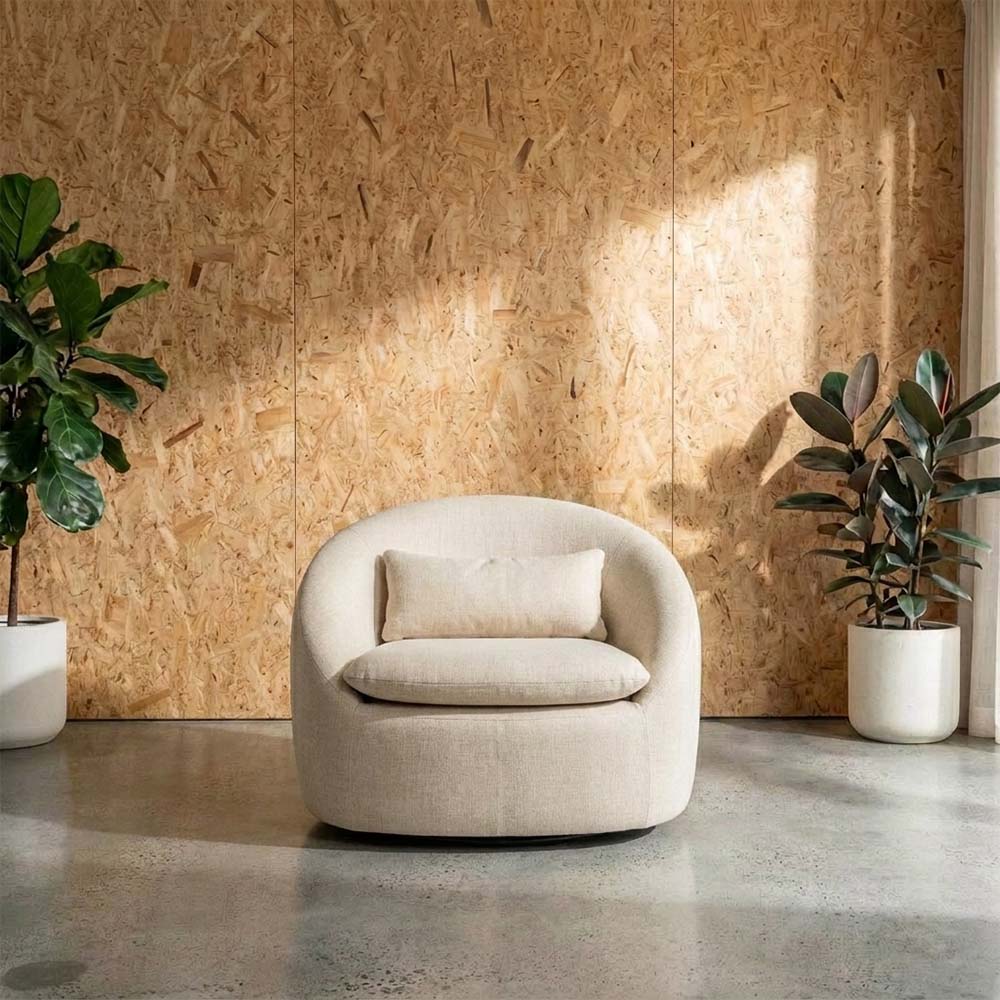Ella Swivel Chair in Vogue Cream | The Drop