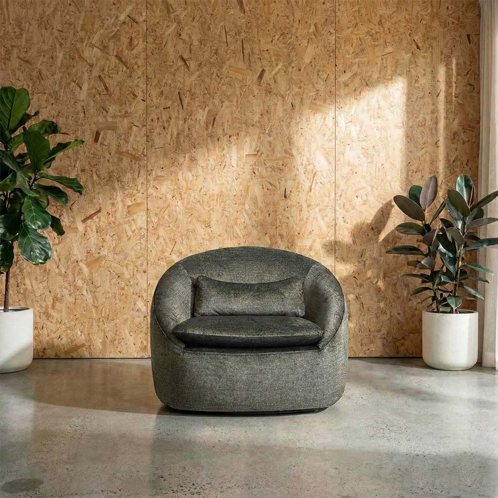 Ella Fabric Swivel Chair