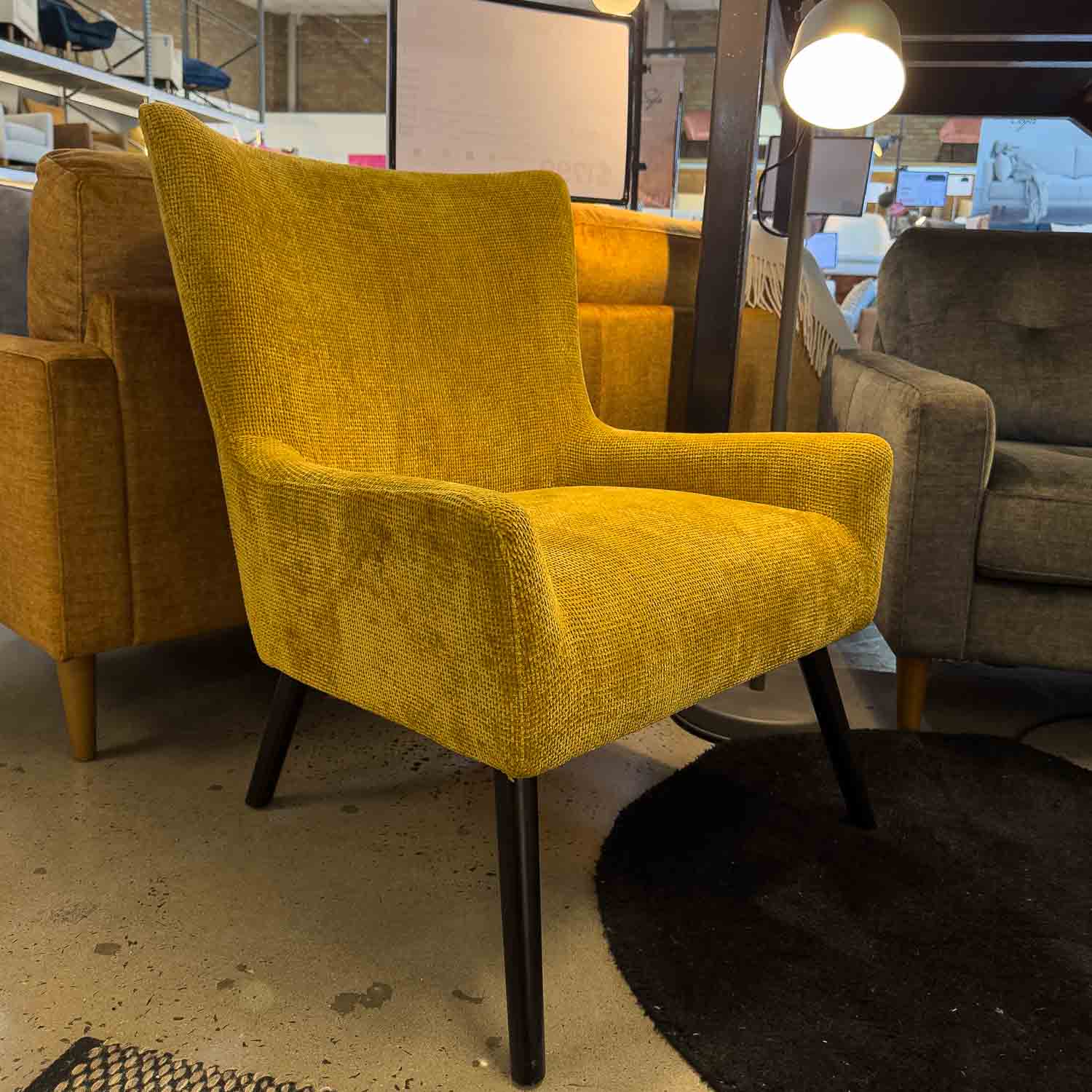 Imperfect Esprit Fabric Chair in Vogue Amber