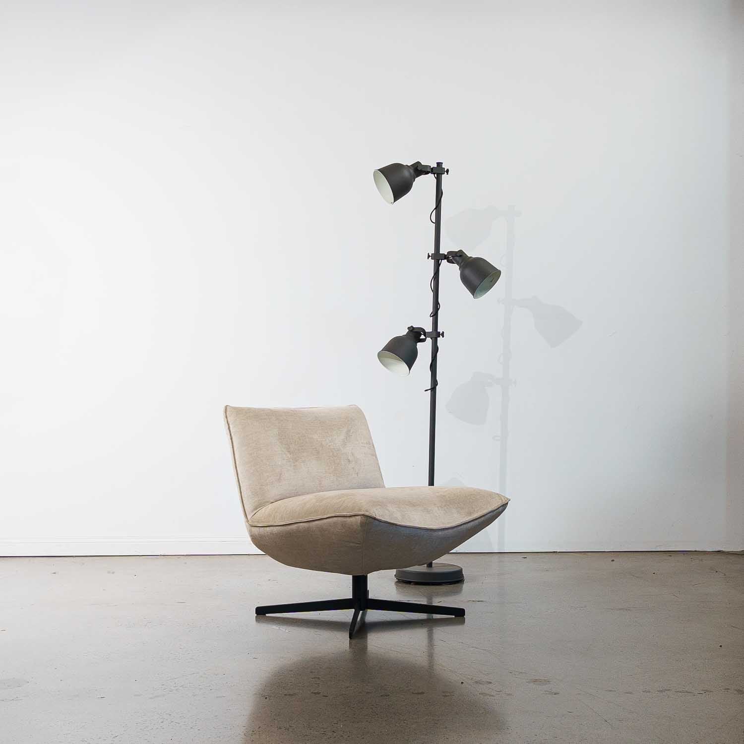 Global Vogue Velvet Swivel Chair