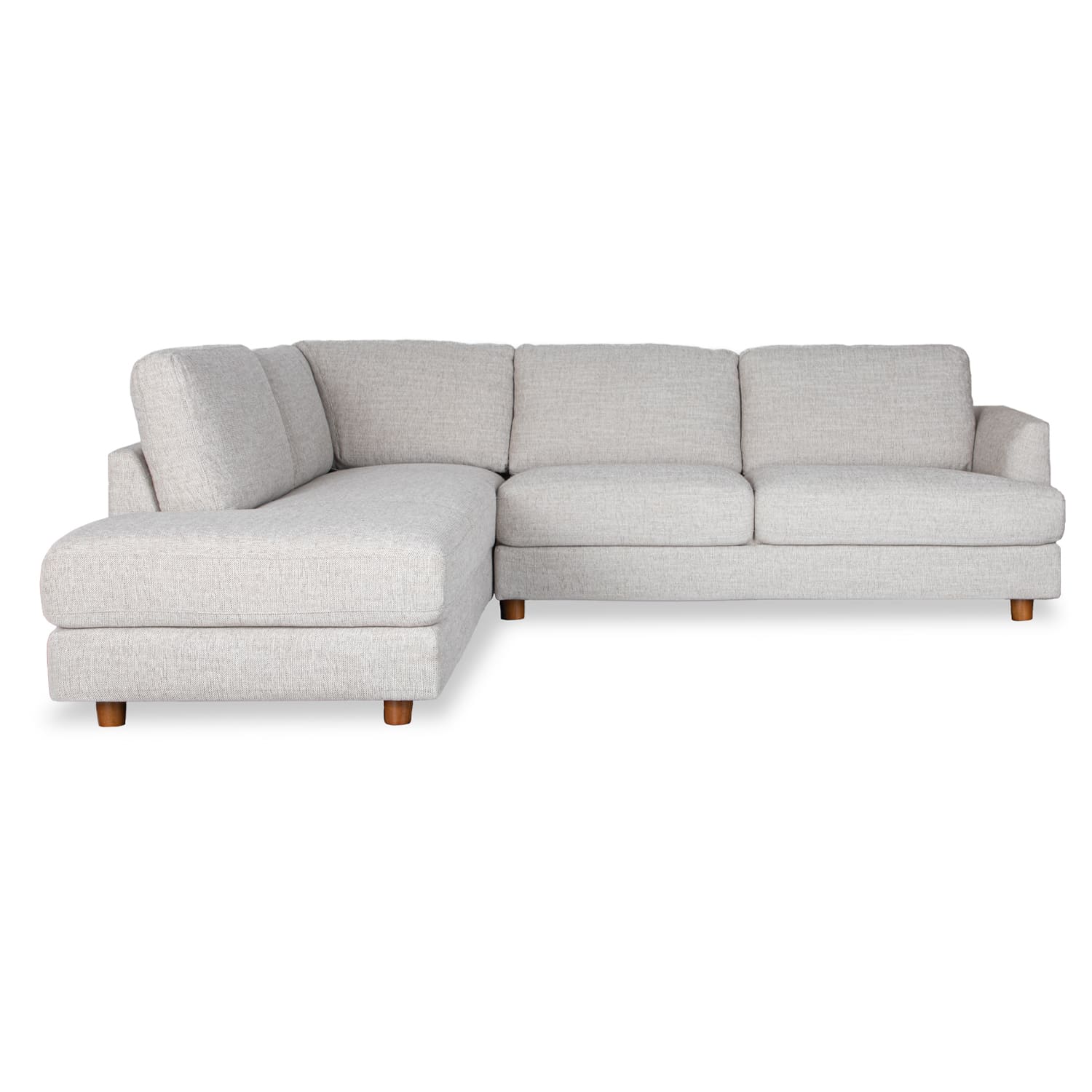 Haven Fabric Left Side Facing Chaise Lounge in Torelli Dove Online Warehouse Sale