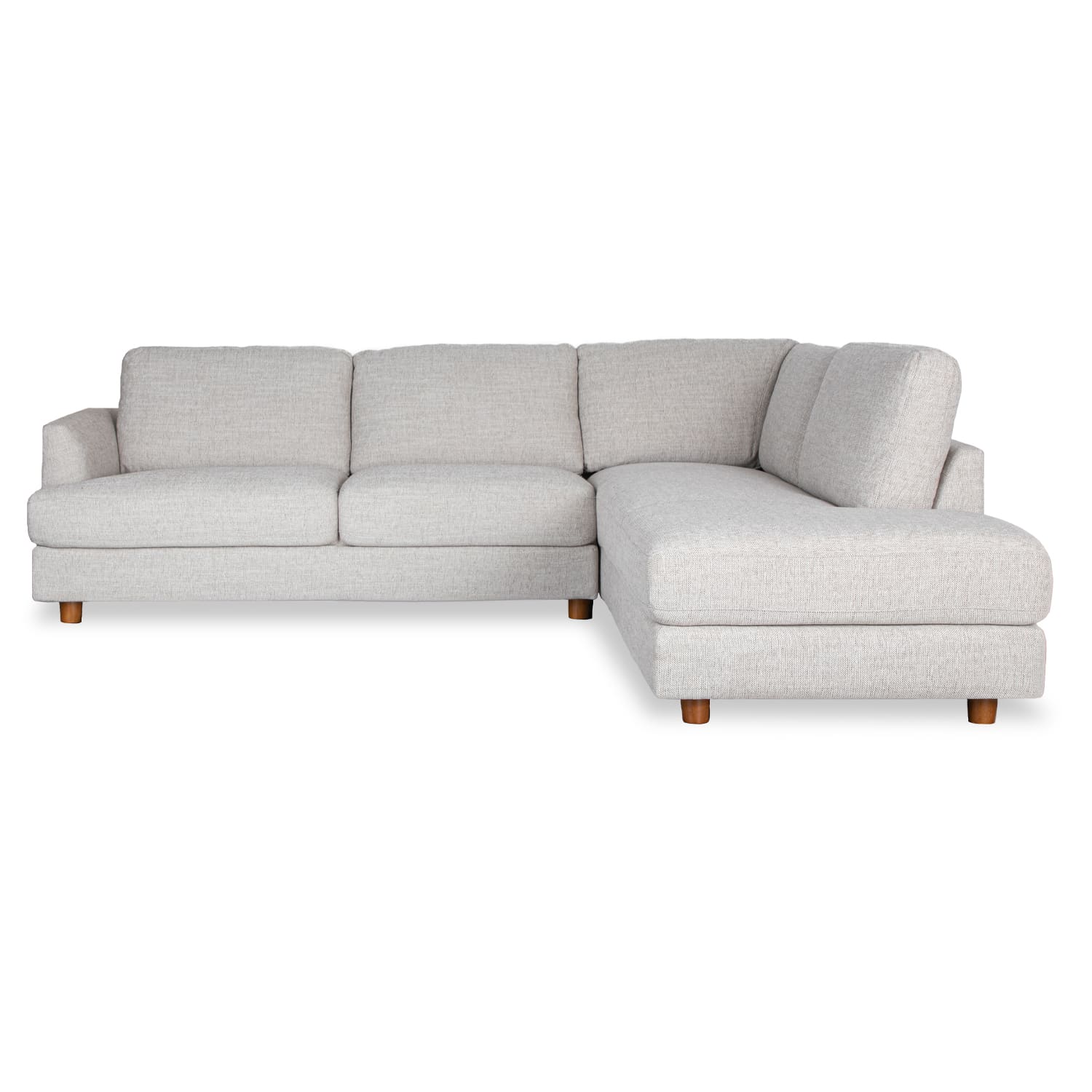 Haven Fabric Right Side Facing Chaise Lounge in Torelli Dove Online Warehouse Sale