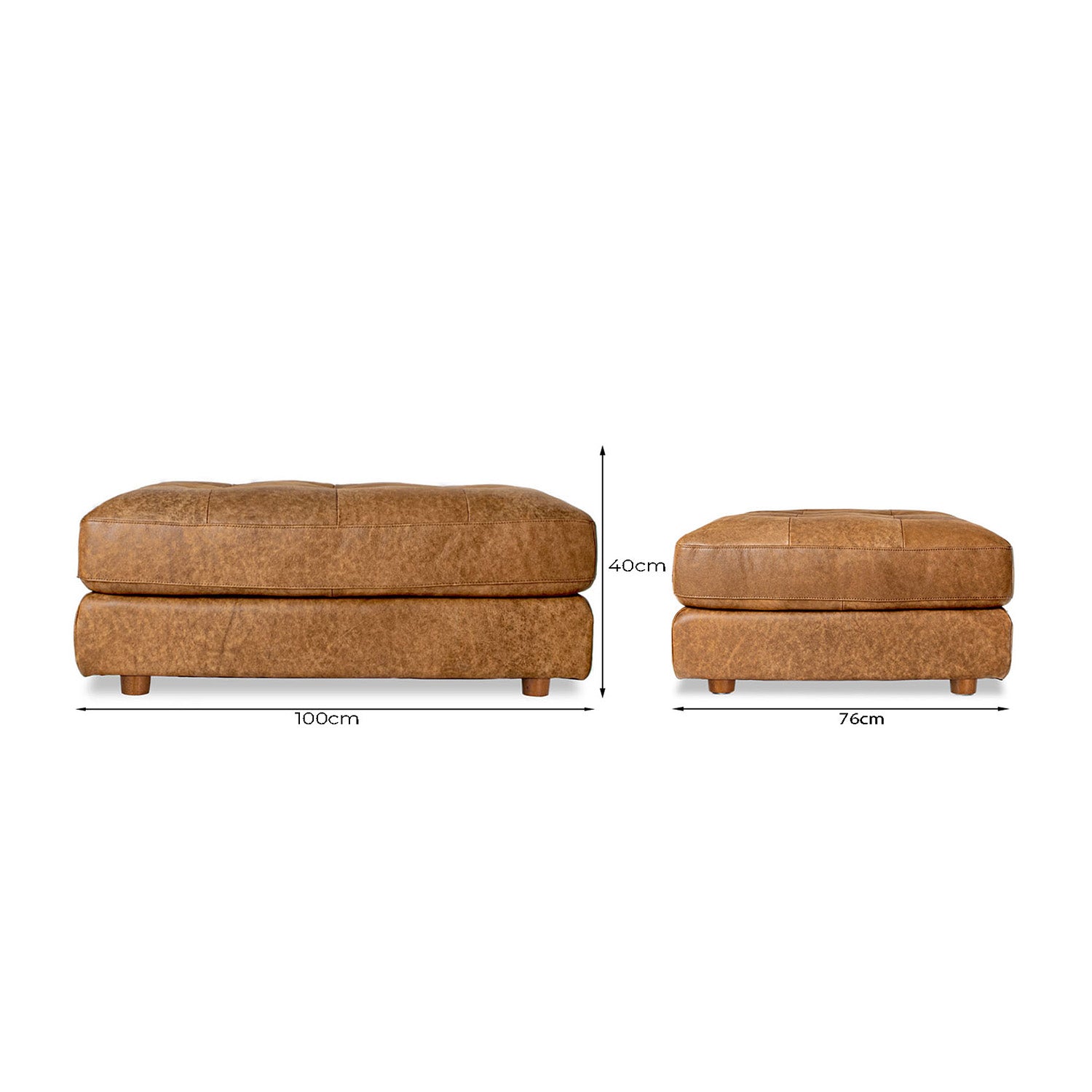 Harmony Leather Ottoman