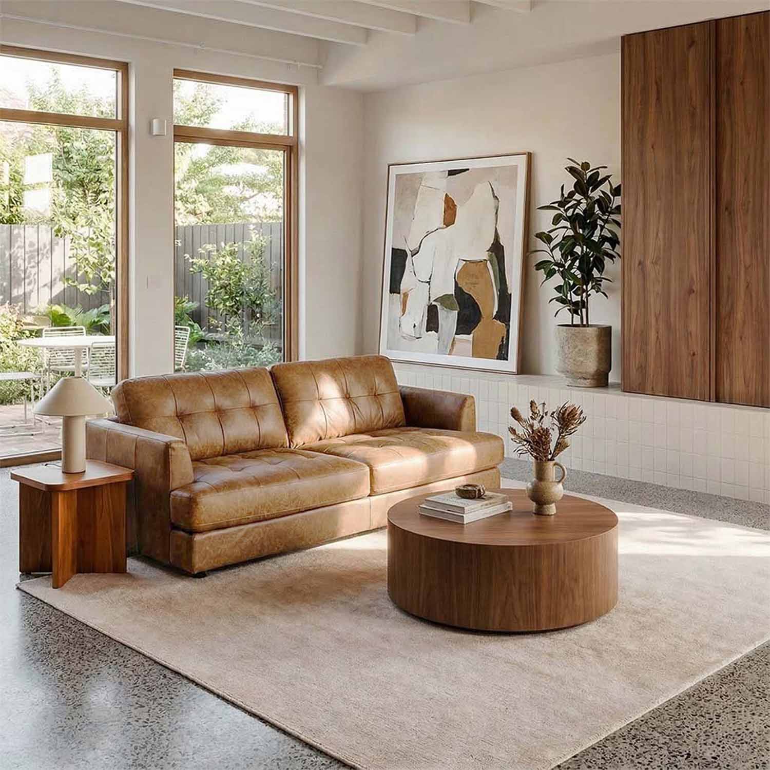 Harmony Leather 3 Seat Sofa