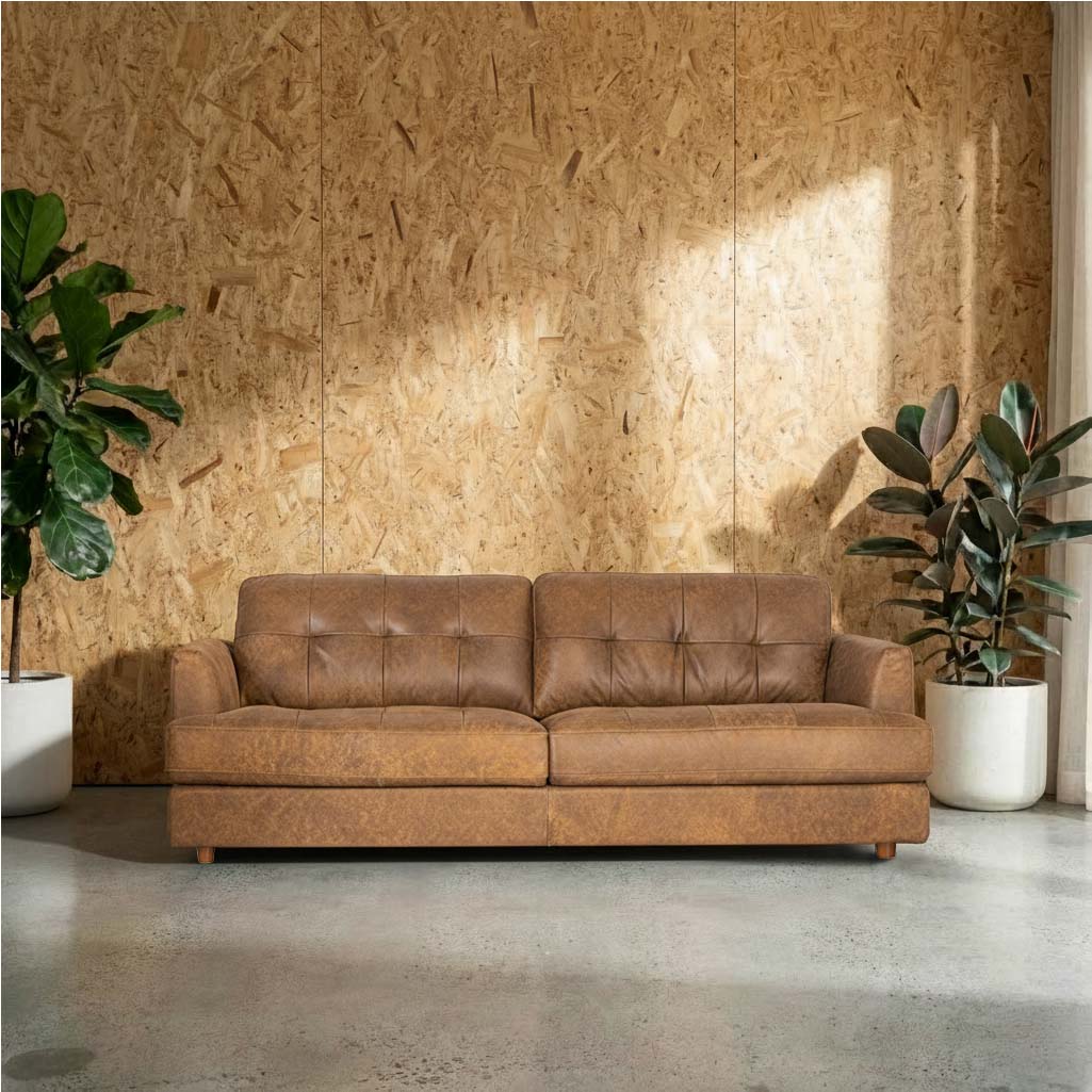 Harmony Leather 3 Seat Sofa