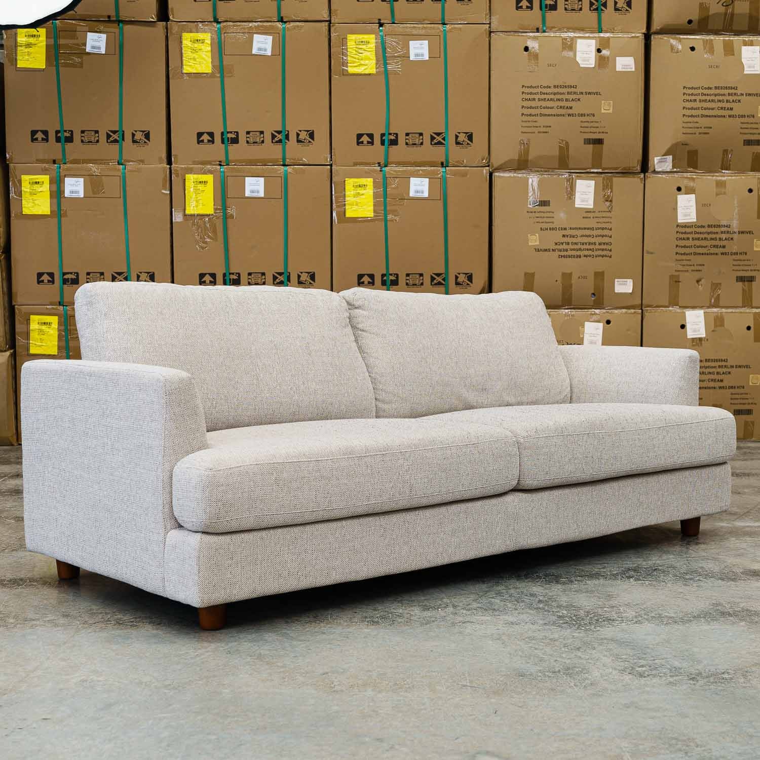 Imperfect Haven Fabric 3 Seat in Torelli Dove