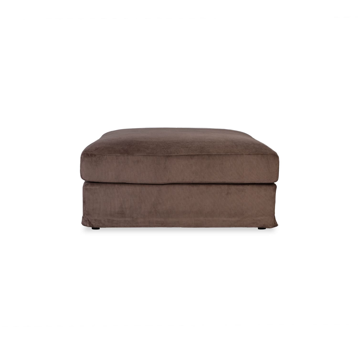 Janson Corduroy Extra Large Ottoman in Encore Taupe