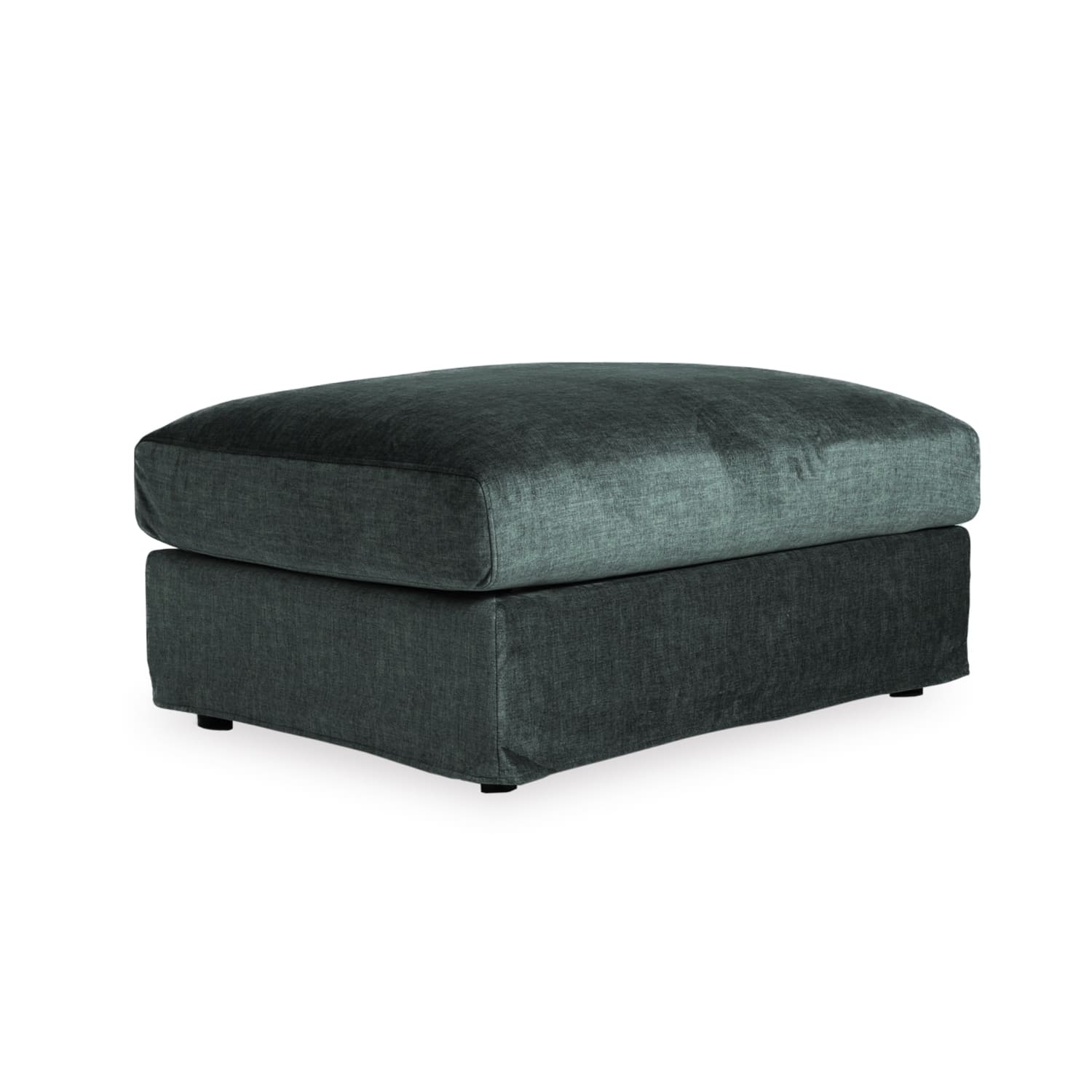 Janson Vogue Velvet Large Ottoman