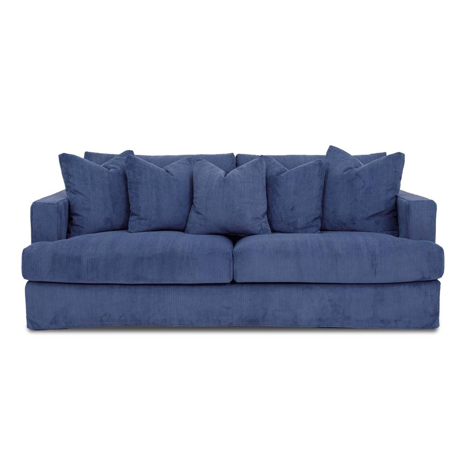 Online Warehouse Sale Janson Corduroy 3 Seat Sofa in Encore Ink