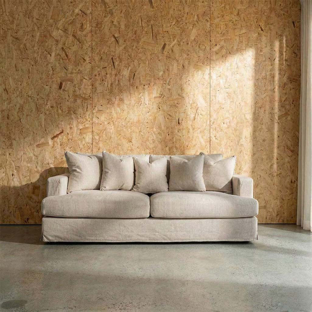 Janson Vogue Velvet 3 Seat Sofa in Vogue Cream | The Drop