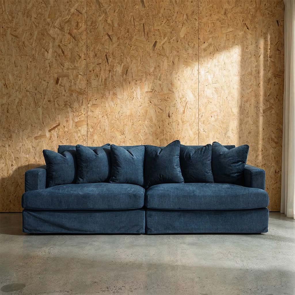 Janson Vogue Velvet 4 Seat Sofa in Vogue Ocean | The Drop