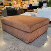Imperfect Janson Extra Large Ottoman in Encore Terracotta
