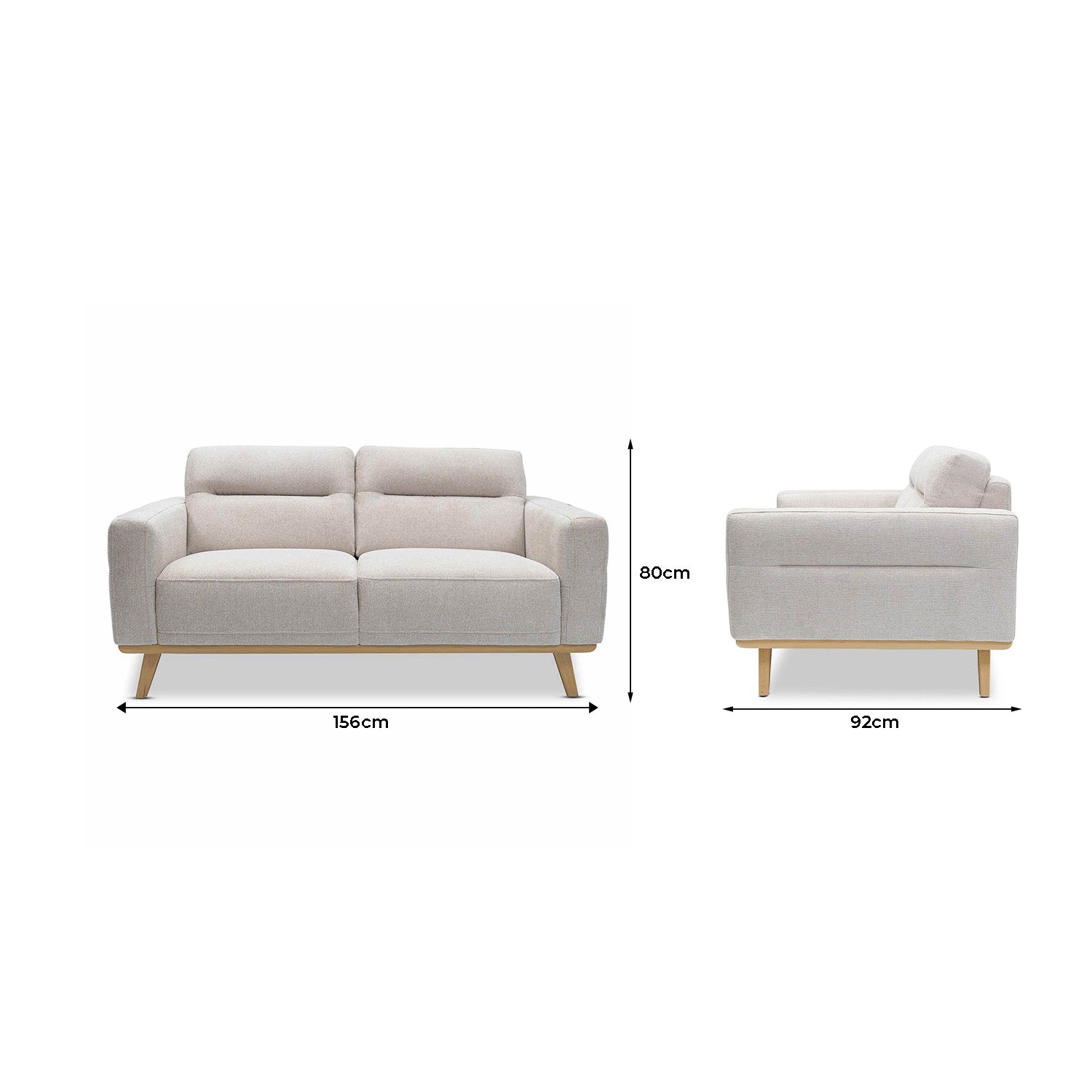 Kate Fabric 2 Seat