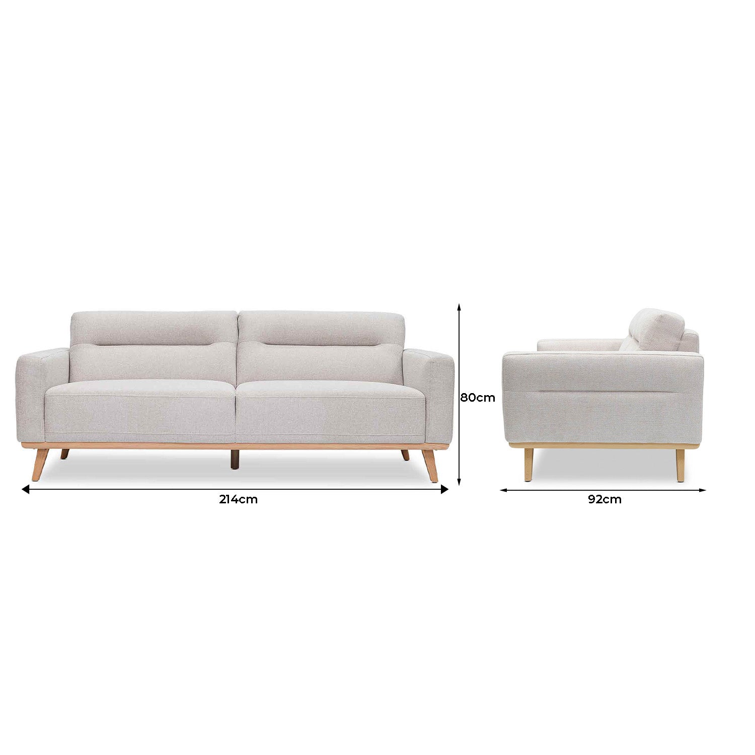 Kate Fabric 3 Seat