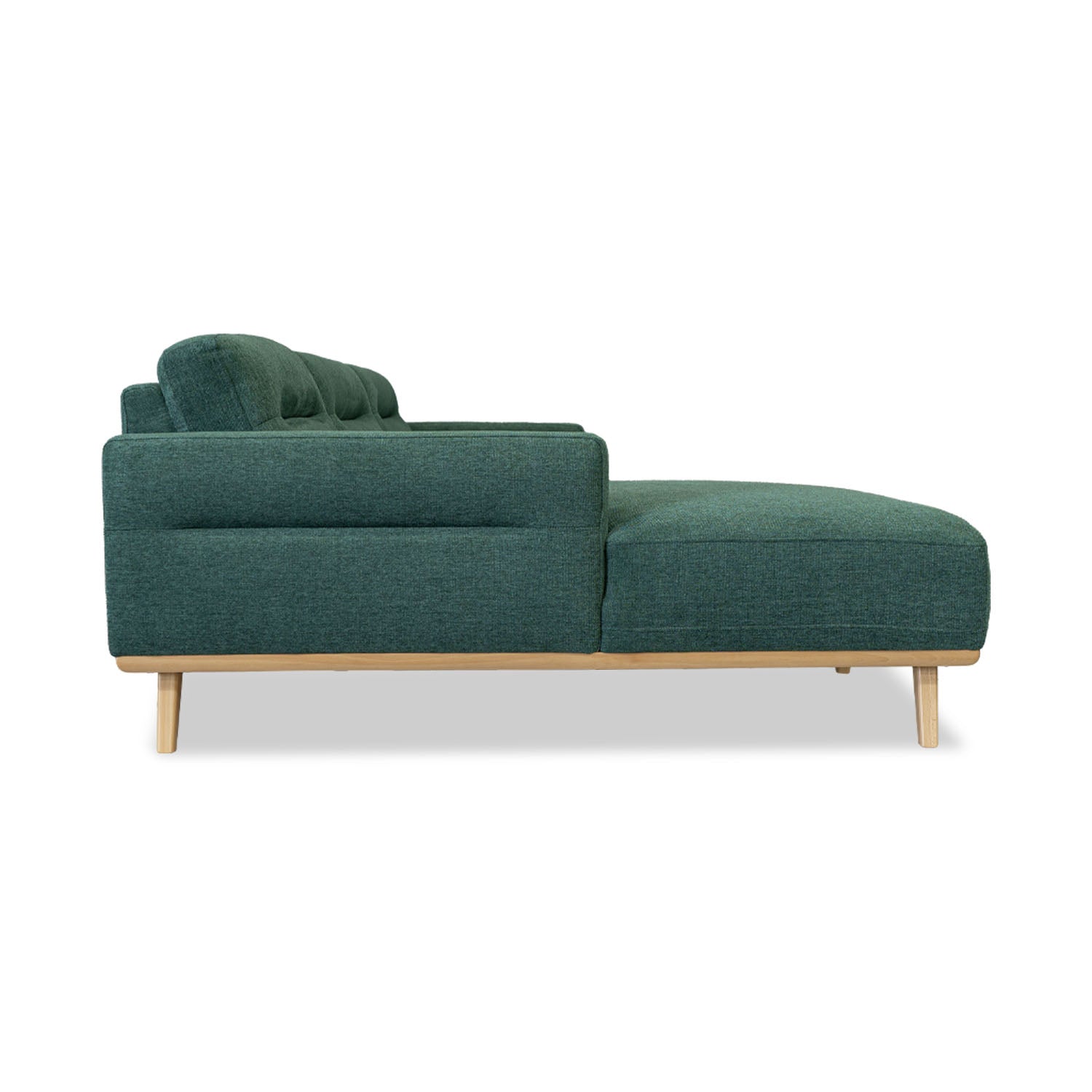 Kate Fabric Right Side Facing Chaise Lounge in Delta Seaweed | The Drop