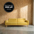 Kate Fabric 3 Seat Sofa