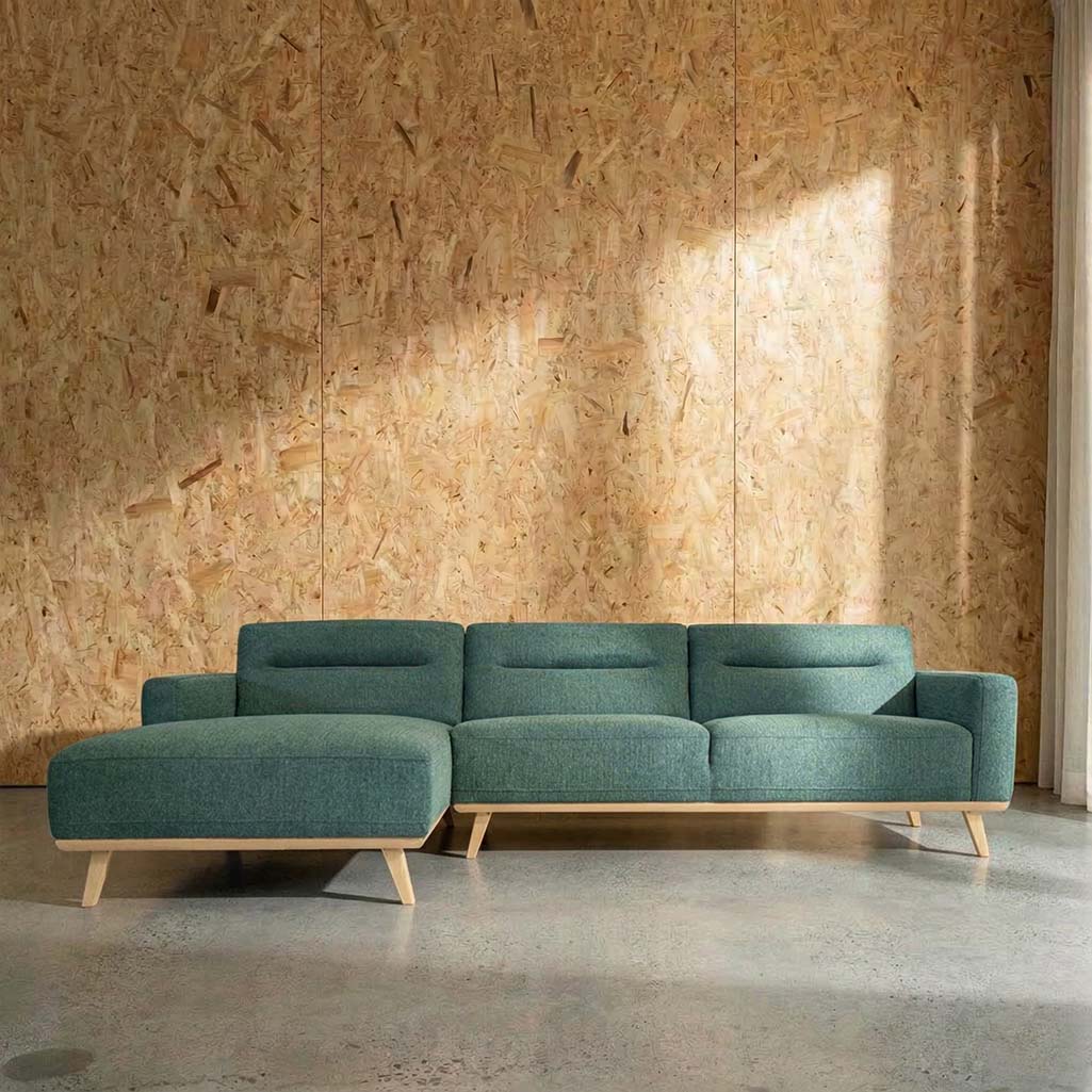 Kate Fabric Left Side Facing Chaise Lounge
