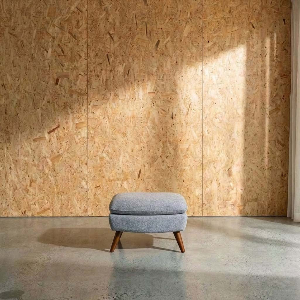 Lunar Fabric Ottoman