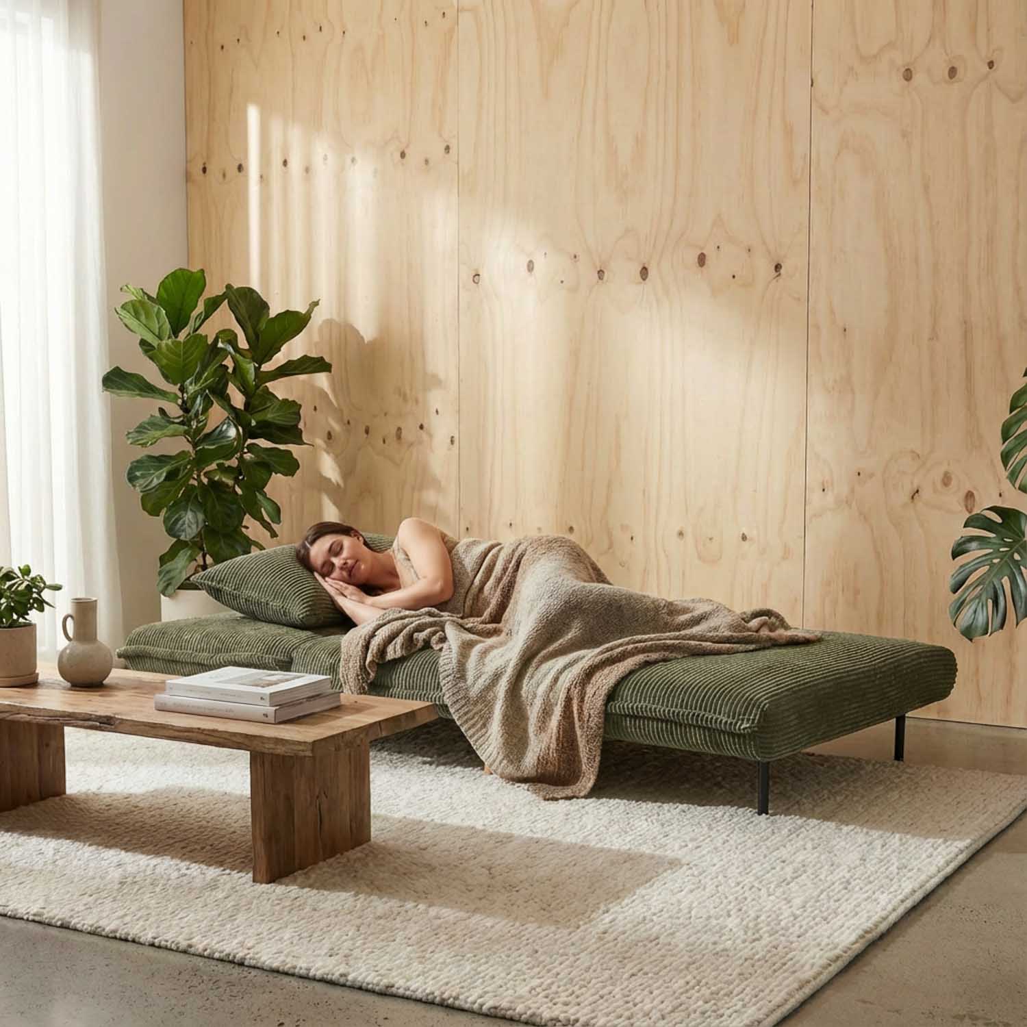 Leonard Corduroy 1 Seat Sofa Bed