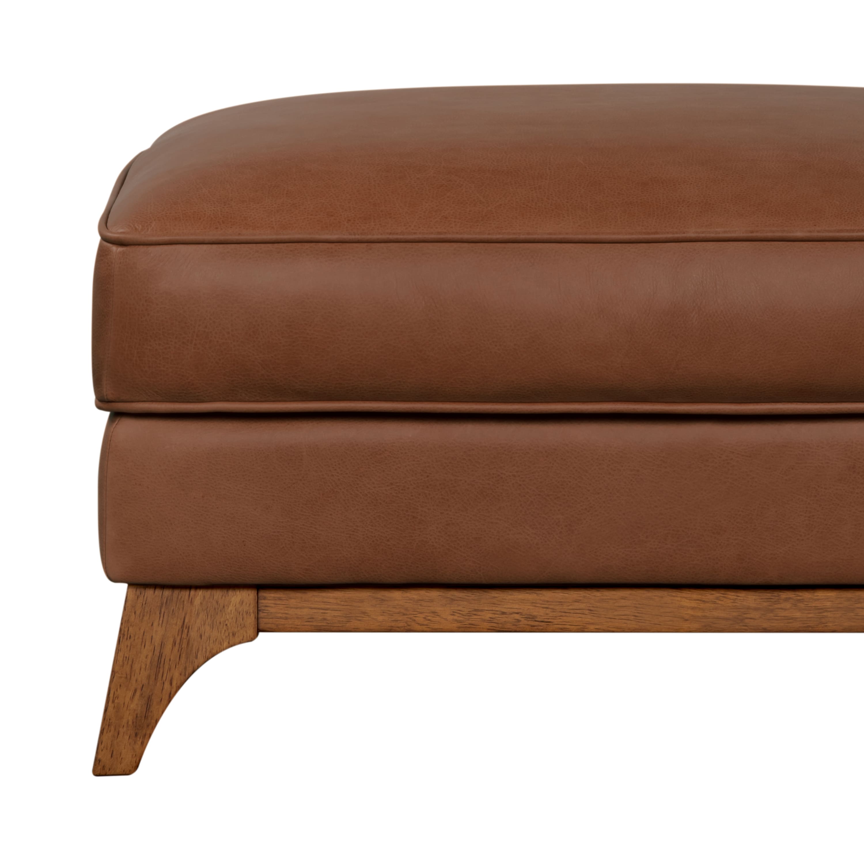 Avenue Ostuni Leather Ottoman