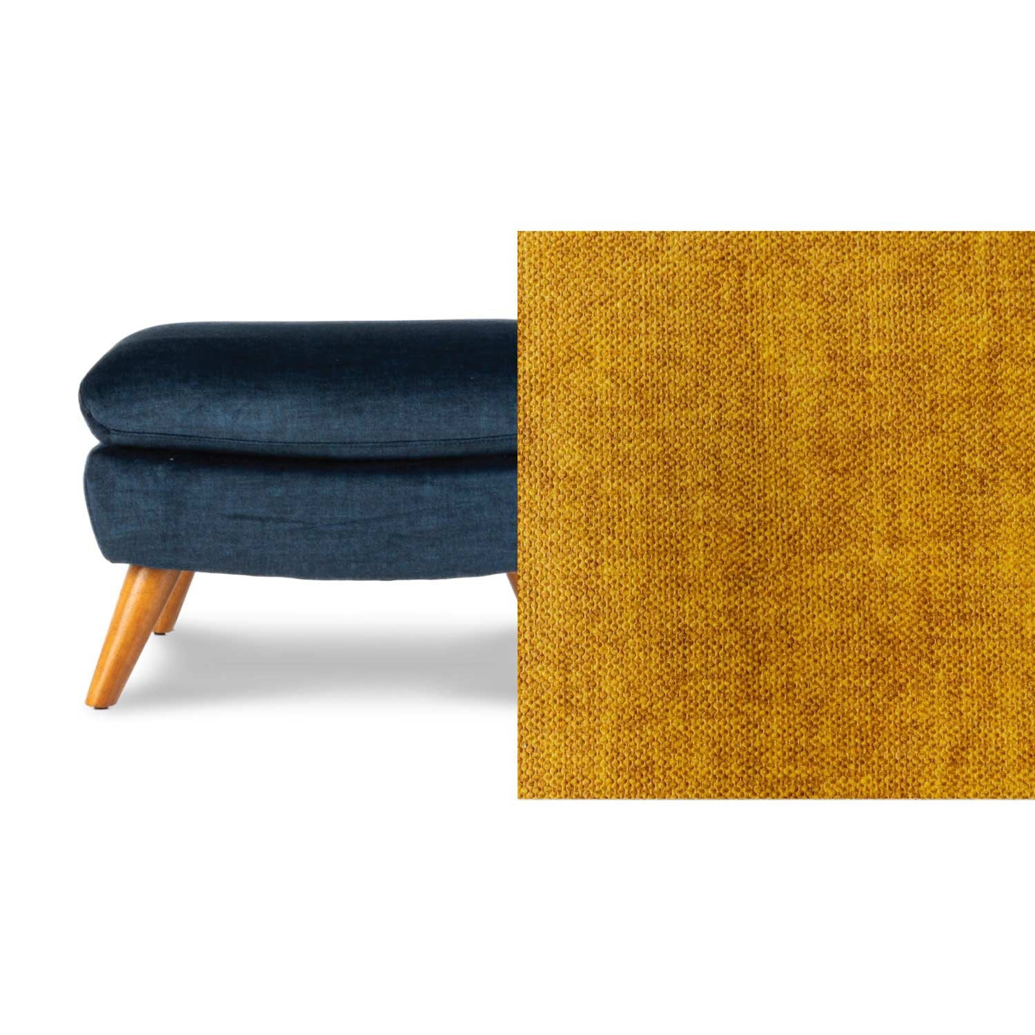 Lunar Vogue Velvet Ottoman