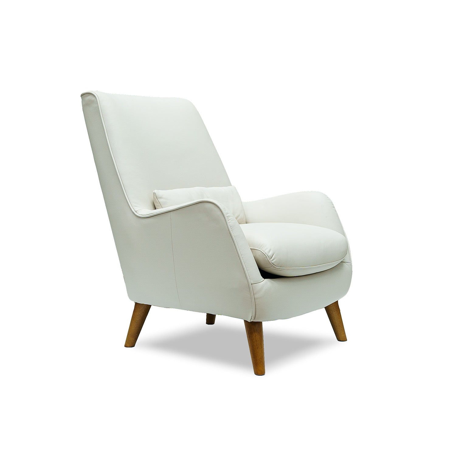 Lunar Leather Chair in Oslo Pebble Online Warehouse Sale