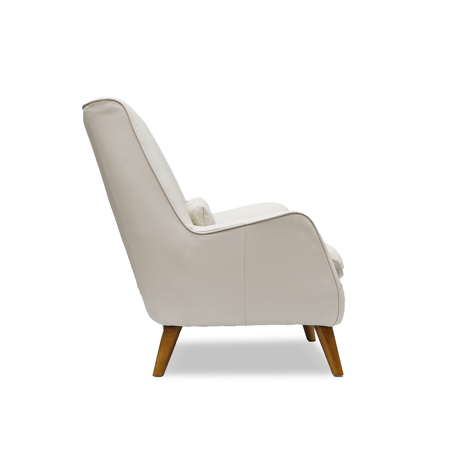 Lunar Leather Chair in Oslo Pebble Online Warehouse Sale