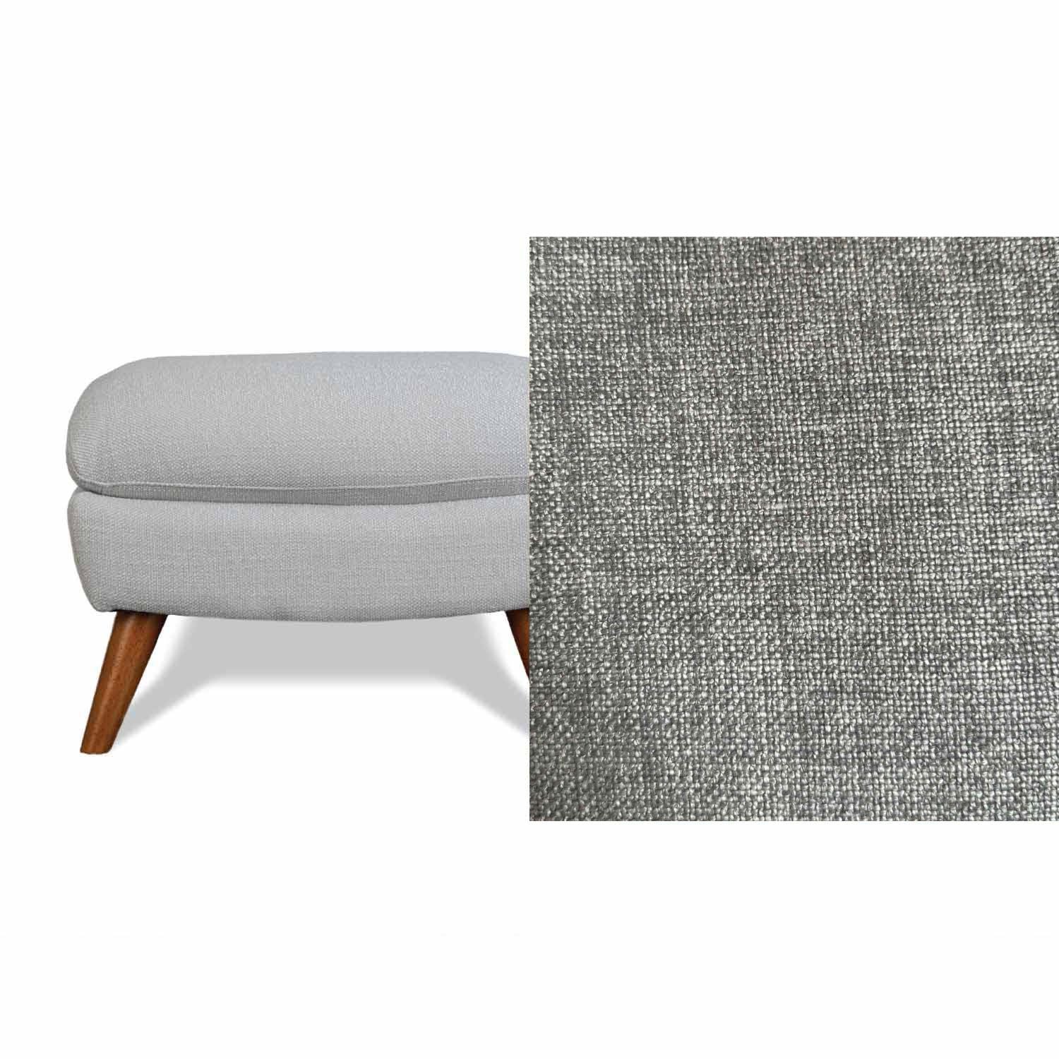 Lunar Fabric Ottoman