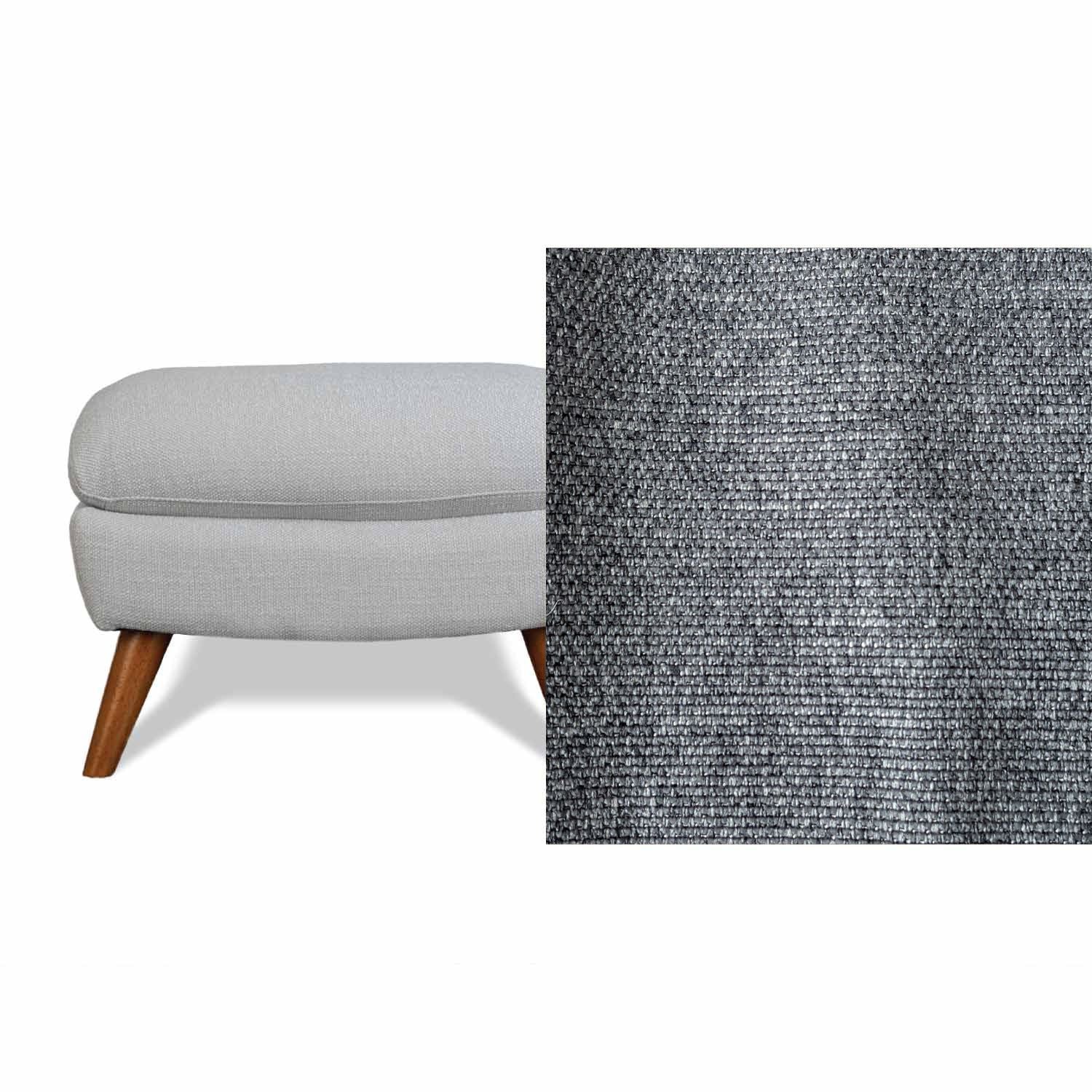 Lunar Fabric Ottoman