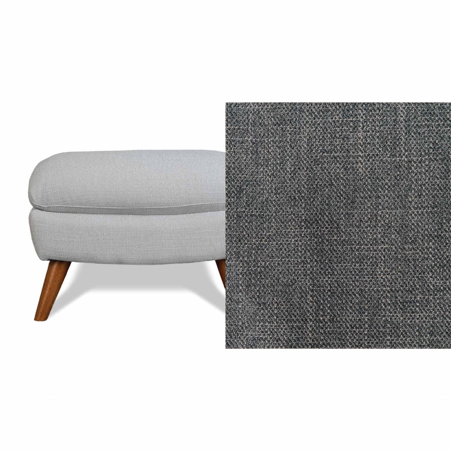 Lunar Fabric Ottoman
