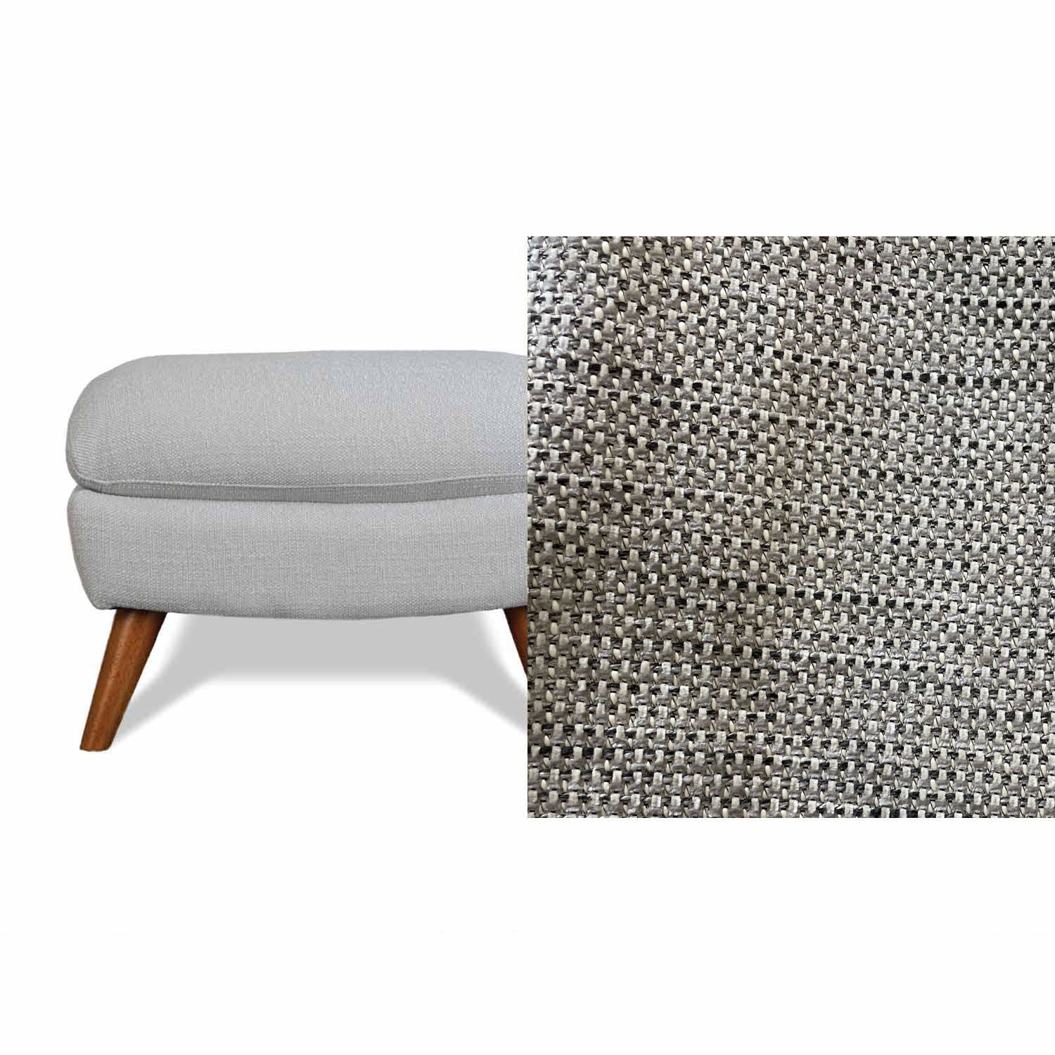 Lunar Fabric Ottoman