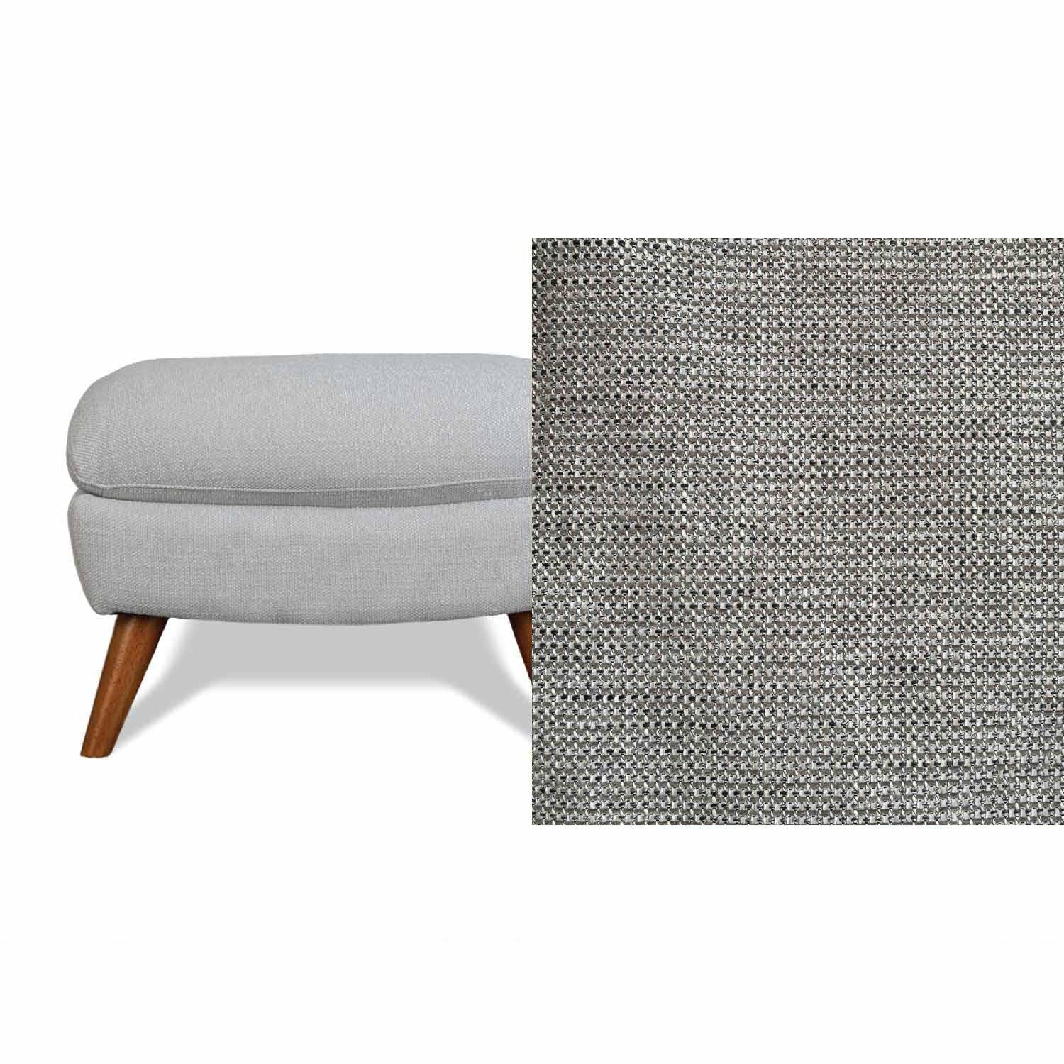 Lunar Fabric Ottoman