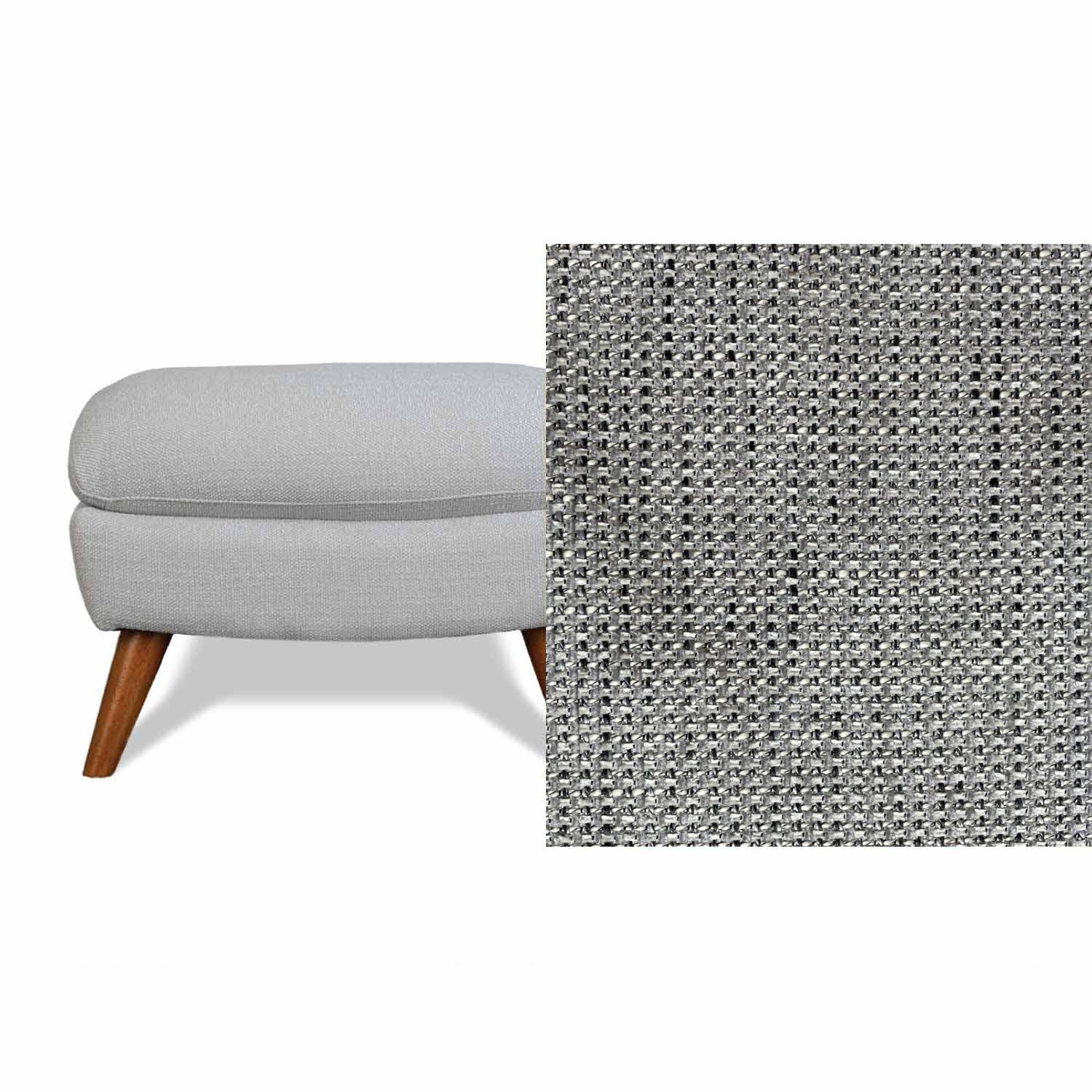 Lunar Fabric Ottoman