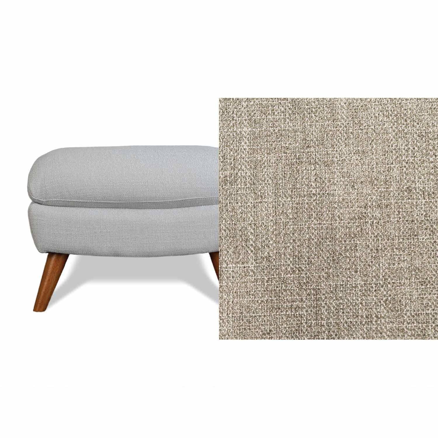 Lunar Fabric Ottoman