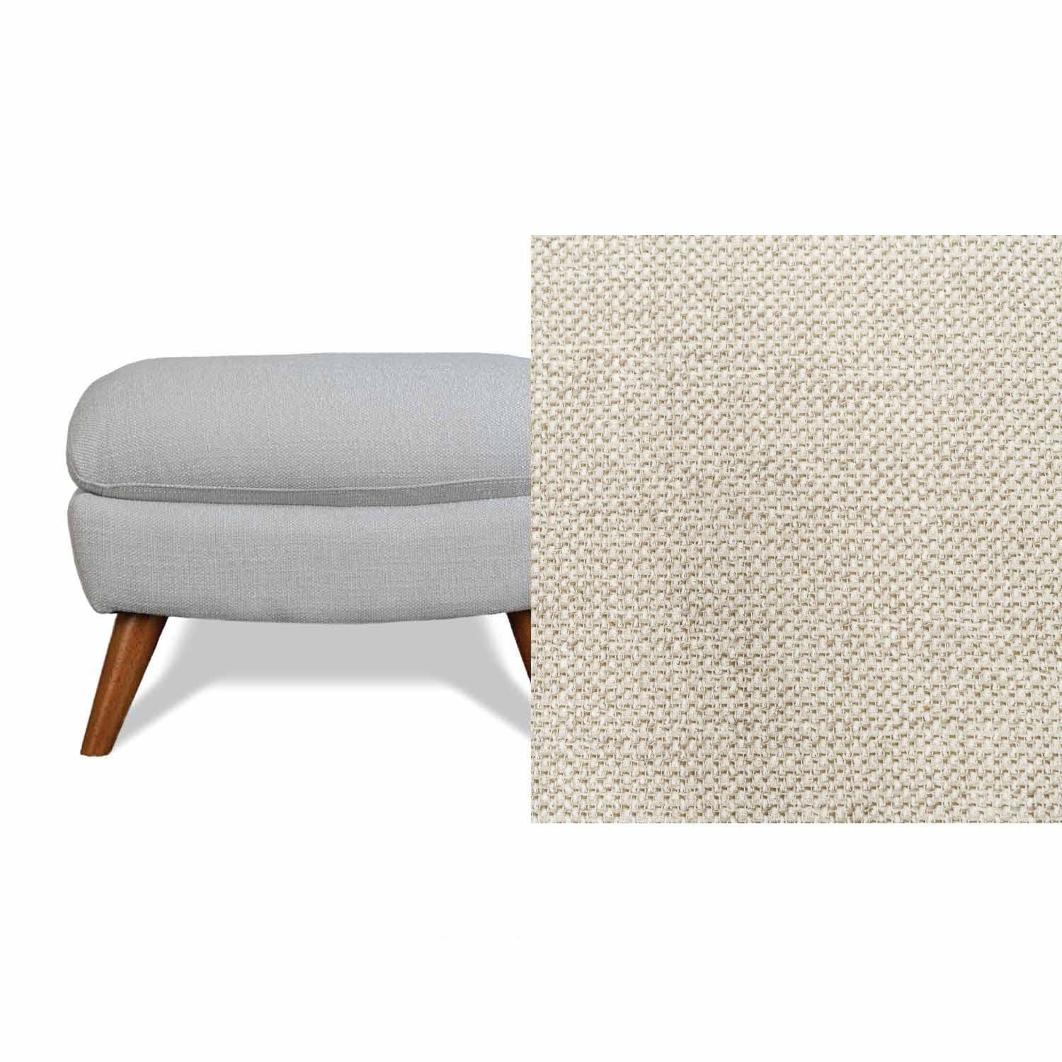 Lunar Fabric Ottoman